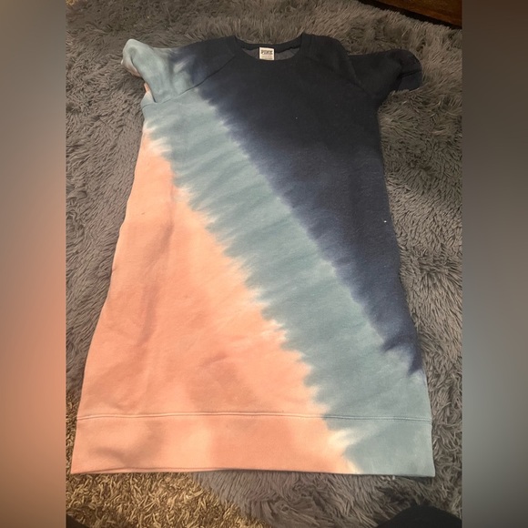 🩶🩷VS PINK SWEATSHIRT DRESS‎ SMALL - Picture 1 of 2